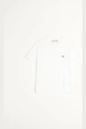 VALENTINO CAMISETA DE ALGODÓN CON PARCHE DEL VLOGO Hombre 3XL