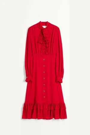 VALENTINO VESTIDO MIDI DE GEORGETTE Mujer 36