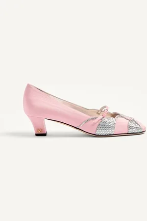 VALENTINO GARAVANI ZAPATO BOWOW DE MOIRÈ CON CRISTALES Y TACÓN DE 45MM Mujer 35.5