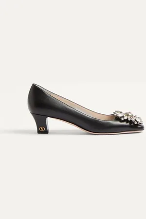 VALENTINO GARAVANI ZAPATO PRESHOES DE CABRITILLA CON CRISTALES Y TACÓN DE 45 MM Mujer 35
