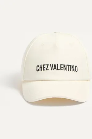 VALENTINO GARAVANI GORRA DE BÉISBOL CHEZ DE ALGODÓN Mujer 55