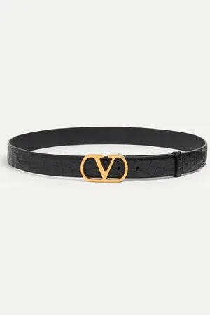 VALENTINO GARAVANI CINTURÓN VLOGO SIGNATURE DE 30 MM HECHO DE COCODRILO Hombre 085