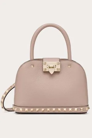 VALENTINO GARAVANI BOLSO PEQUEÑO GARAVANI ROCKSTUD DE CUERO DE BECERRO GRANEADO Mujer UNI