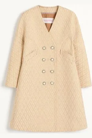 VALENTINO ABRIGO DE LUREX JACQUARD TOUTE LA V Mujer 38
