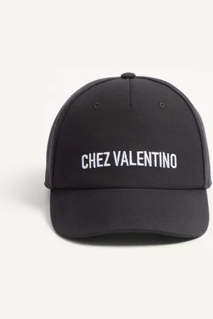 VALENTINO GARAVANI GORRA DE BÉISBOL DE ALGODÓN CON BORDADO CHEZ VALENTINO Hombre 57