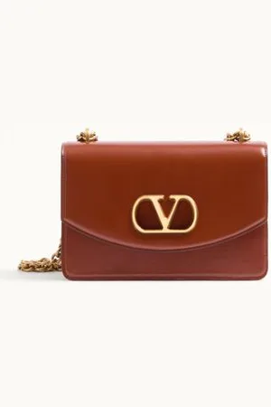 VALENTINO GARAVANI BOLSO DE HOMBRO GARAVANI VAIN EN CUERO DE BECERRO BRILLANTE Mujer UNI