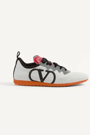 VALENTINO GARAVANI ZAPATILLA CHROMATHON DE CUERO NAPA CALADO Mujer 35.5