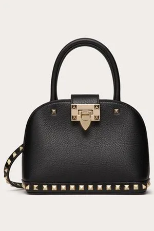 VALENTINO GARAVANI BOLSO PEQUEÑO GARAVANI ROCKSTUD DE CUERO DE BECERRO GRANEADO Mujer UNI