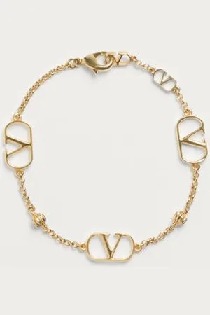 VALENTINO GARAVANI PULSERA DE METAL CON EL VLOGO SIGNATURE Mujer M