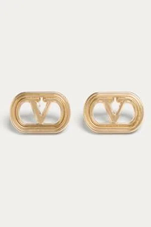 VALENTINO GARAVANI PENDIENTES GARAVANI OVALETTE DE METAL Hombre UNI