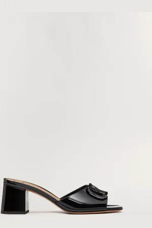VALENTINO GARAVANI SANDALIA SIN TALÓN DE CHAROL CON EL VLOGO SIGNATURE Y TACÓN DE 60 MM Mujer 35.5