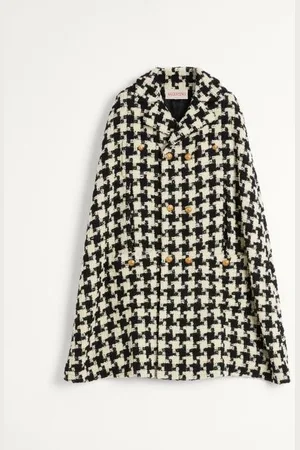 VALENTINO CAPA DE LANA CON DISEÑO PIED DE COQUE Hombre 44