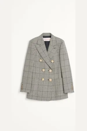 VALENTINO BLAZER DE HOUNDSTOOTH WOOL Mujer 36