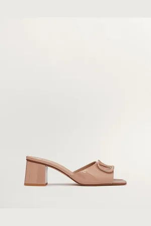 VALENTINO GARAVANI SANDALIA SIN TALÓN DE CHAROL CON EL VLOGO SIGNATURE Y TACÓN DE 60 MM Mujer 35.5