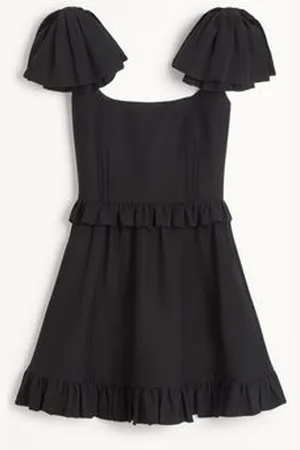 VALENTINO VESTIDO CORTO DE CREPE COUTURE Mujer 36