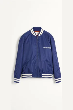 VALENTINO CHAQUETA BOMBER DE NAILON CON ESTAMPADO CHEZ Hombre 44