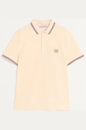 VALENTINO CAMISA POLO DE PIQUÉ DE ALGODÓN CON PARCHE DEL VLOGO Hombre 3XL