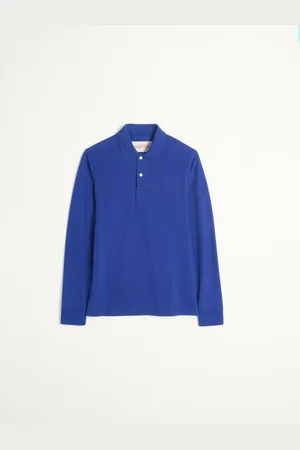 VALENTINO CAMISA POLO MANGA LARGA DE PIQUÉ DE ALGODÓN CON BORDADO DEL VLOGO Hombre L