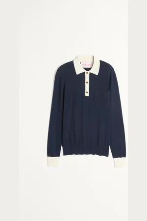 VALENTINO CAMISA POLO MANGA LARGA DE ALGODÓN Hombre L