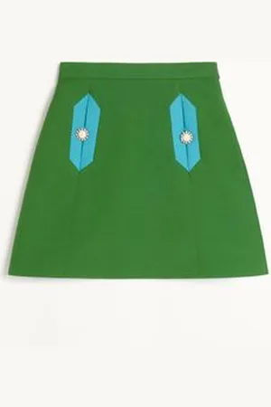 VALENTINO FALDA DE CREPE COUTURE Mujer 36