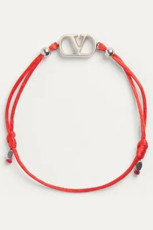 VALENTINO GARAVANI PULSERA VLOGO SIGNATURE DE ALGODÓN Hombre UNI