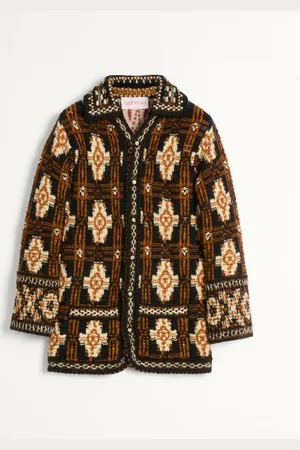 VALENTINO CHAQUETA DE LANA CON MOTIVO GEOMÉTRICO Hombre S