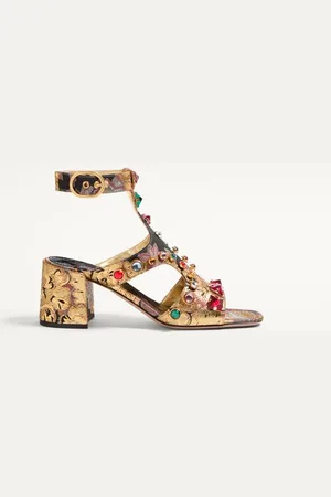 VALENTINO GARAVANI SANDALIA PRESHOES EN TEJIDO JACQUARD APRES L