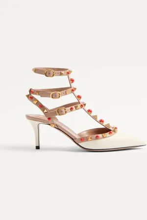 VALENTINO GARAVANI ZAPATO ROCKSTUD DE CUERO DE BECERRO CON CABUJONES Y TACÓN DE 65 MM Mujer 35.5