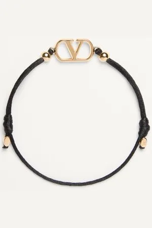 VALENTINO GARAVANI PULSERA GARAVANI VLOGO SIGNATURE DE ALGODÓN Mujer UNI