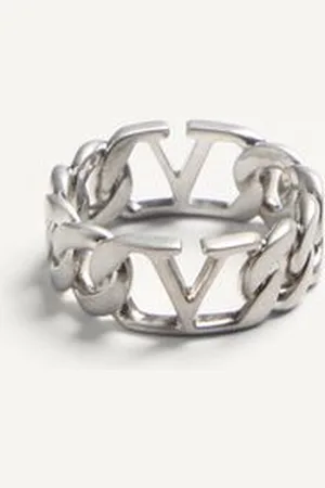 VALENTINO GARAVANI ANILLO DE METAL CON EL VLOGO SIGNATURE Hombre 19