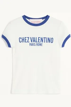 VALENTINO CAMISETA DE TEJIDO DE PUNTO DE ALGODÓN Mujer L