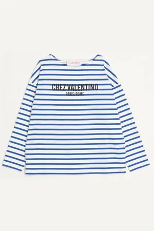 VALENTINO CAMISETA MANGA LARGA DE ALGODÓN CON ESTAMPADO CHEZ Hombre L