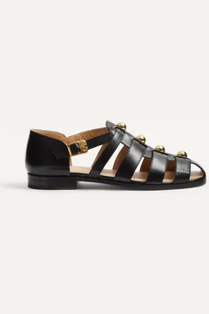 VALENTINO GARAVANI SANDALIA DE PESCADOR STUDSHIELD DE CUERO DE BECERRO Hombre 39