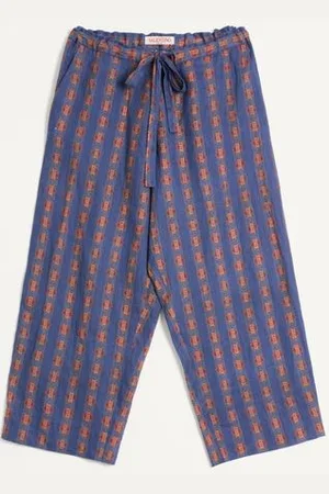 VALENTINO PANTALÓN PIJAMA DE LINO CON ESTAMPADO VOYAGE IMAGINAIRE Hombre M