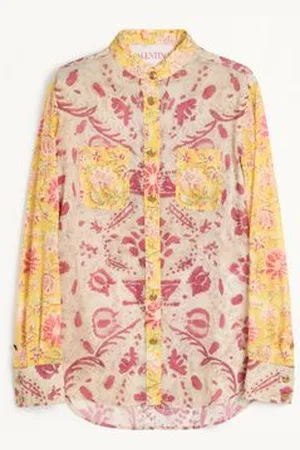 VALENTINO CAMISA DE MUSSOLA PAISLEY SPECULARE VOYAGE IMAGINAIRE Mujer 36