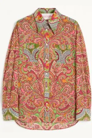 VALENTINO CAMISA DE MUSSOLA CACHEMIRE VOYAGE IMAGINAIRE Mujer 36