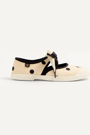 VALENTINO GARAVANI ZAPATILLA BALLERINA BAY BY BAY DE TELA MOIRÉ PLUS DE POIS Mujer 35.5