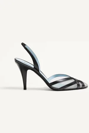 VALENTINO GARAVANI ZAPATOS DE TACÓN IMPUDANCE EN PIEL DE CABRITILLA Y MALLA DE 90 MM Mujer 35.5