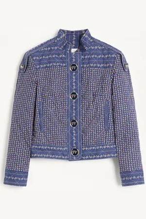 VALENTINO CHAQUETA MARINERA DE MUSSOLA RIGA MICROFIORE VOYAGE IMAGINAIRE Mujer 36