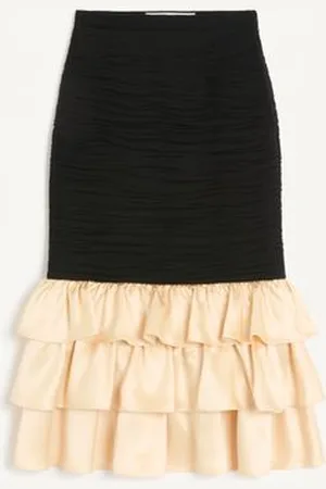 VALENTINO FALDA MIDI DE GEORGETTE LIGERO Mujer 36