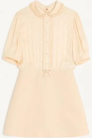 VALENTINO VESTIDO CORTO DE CREPE COUTURE Mujer 36