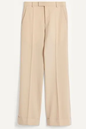 VALENTINO PANTALÓN DE GABARDINA DE LANA CON DOBLADILLO Hombre 48