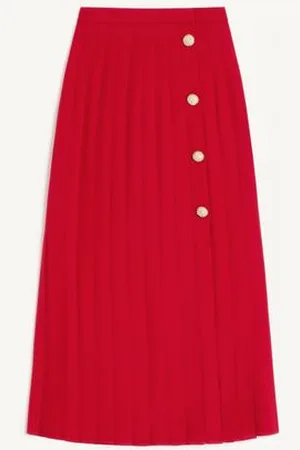 VALENTINO FALDA MIDI DE GEORGETTE Mujer 36