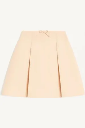 VALENTINO FALDA CORTA DE CREPE COUTURE Mujer 36