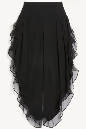 VALENTINO PANTALONES GLOBO DE GEORGETTE Mujer 36