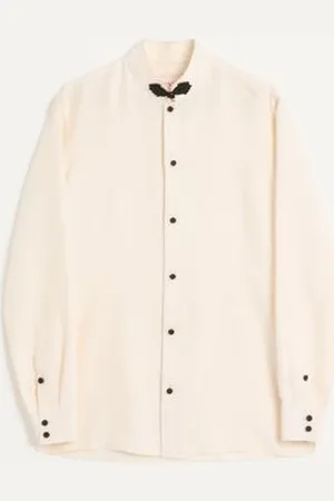 VALENTINO CAMISA DE SHANTUNG DE SEDA CON ALAMARES Hombre 39