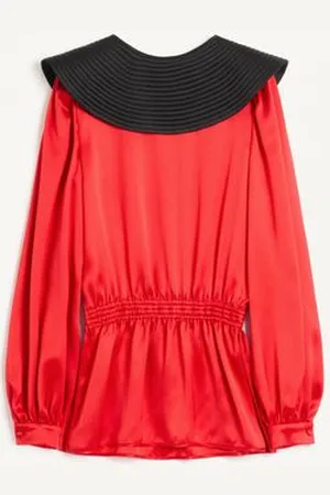 VALENTINO TOP DE SATÉN DOBLE Mujer 36