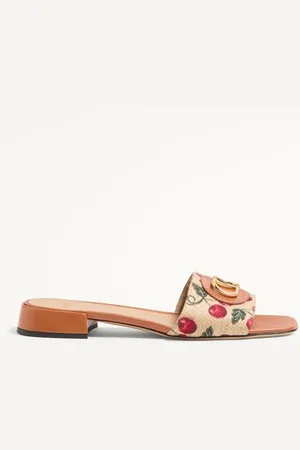 VALENTINO GARAVANI SANDALIA SIN TALÓN VLOGO SIGNATURE CHERRYFIC CON TACÓN DE 20 MM Mujer 35