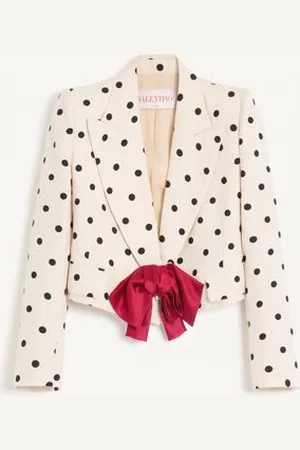 VALENTINO CHAQUETA DE SHANTUNG CON ESTAMPADO PLUSDEPOIS Mujer 38