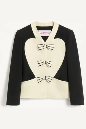 VALENTINO CHAQUETA CON MOÑOS BORDADOS Mujer 36